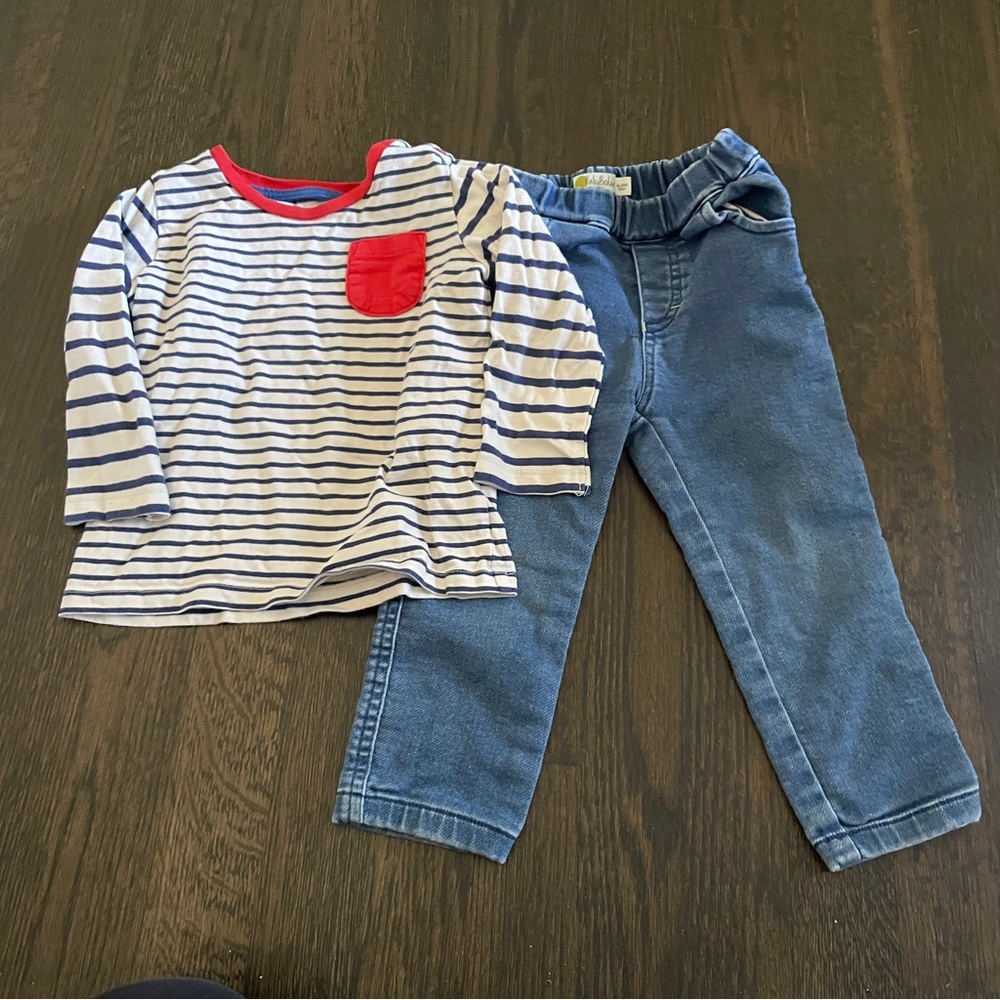 Boden Top and Jeans